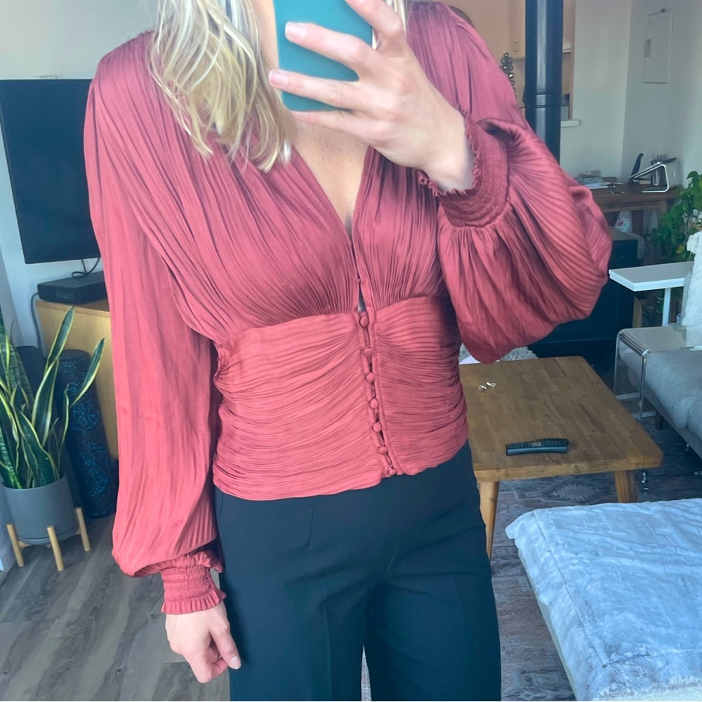 Anthropologie blouse.  Brand is current air.  Size is medium.